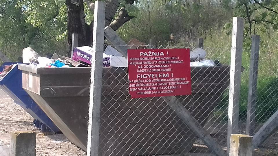 A zentai csoda: szemetes konténer háromtól tízéves gyerekeknek