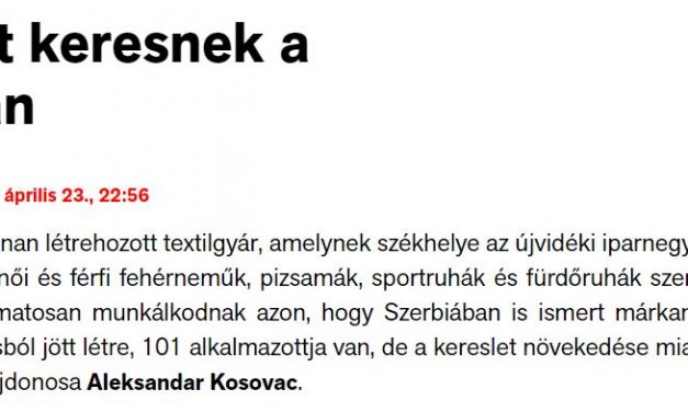 Már a magyar neveket is szerbül írja a Magyar Szó