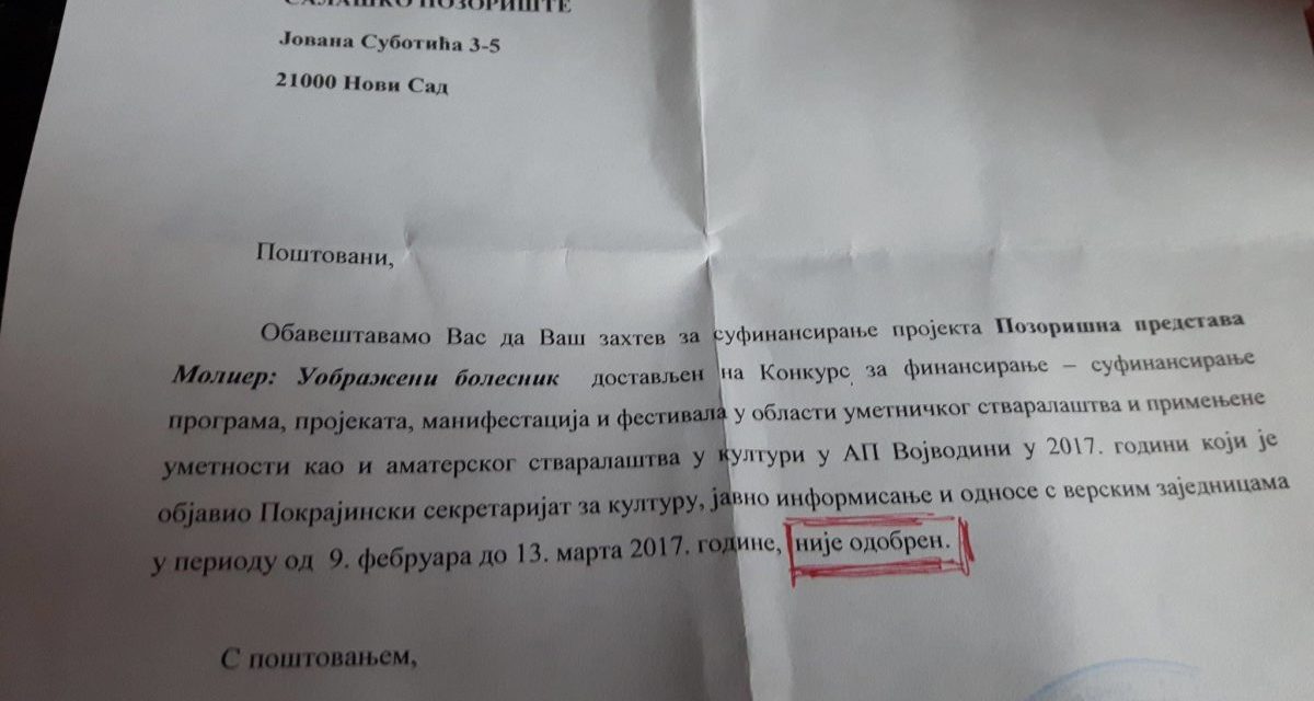 A tartományi titkárság nem támogatja a Tanyaszínház idei előadását