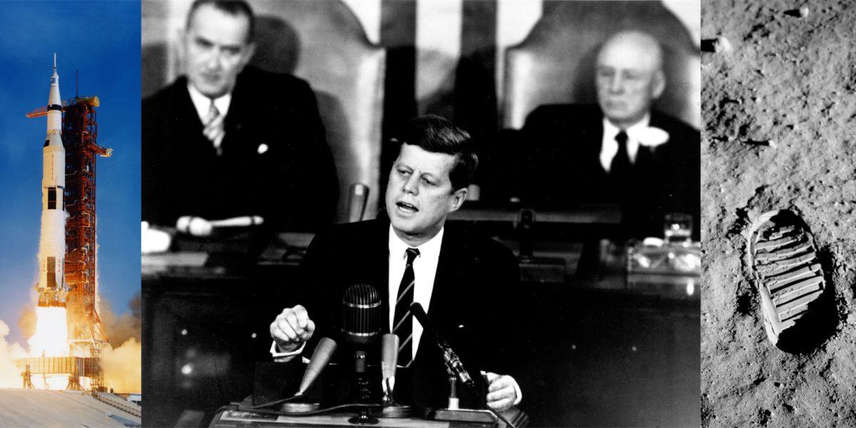 <span class="entry-title-primary">Az Apollo-program</span> <span class="entry-subtitle">„Ennek a nemzetnek el kell köteleznie magát amellett, hogy még az évtized vége előtt embert juttat a Holdra”</span>