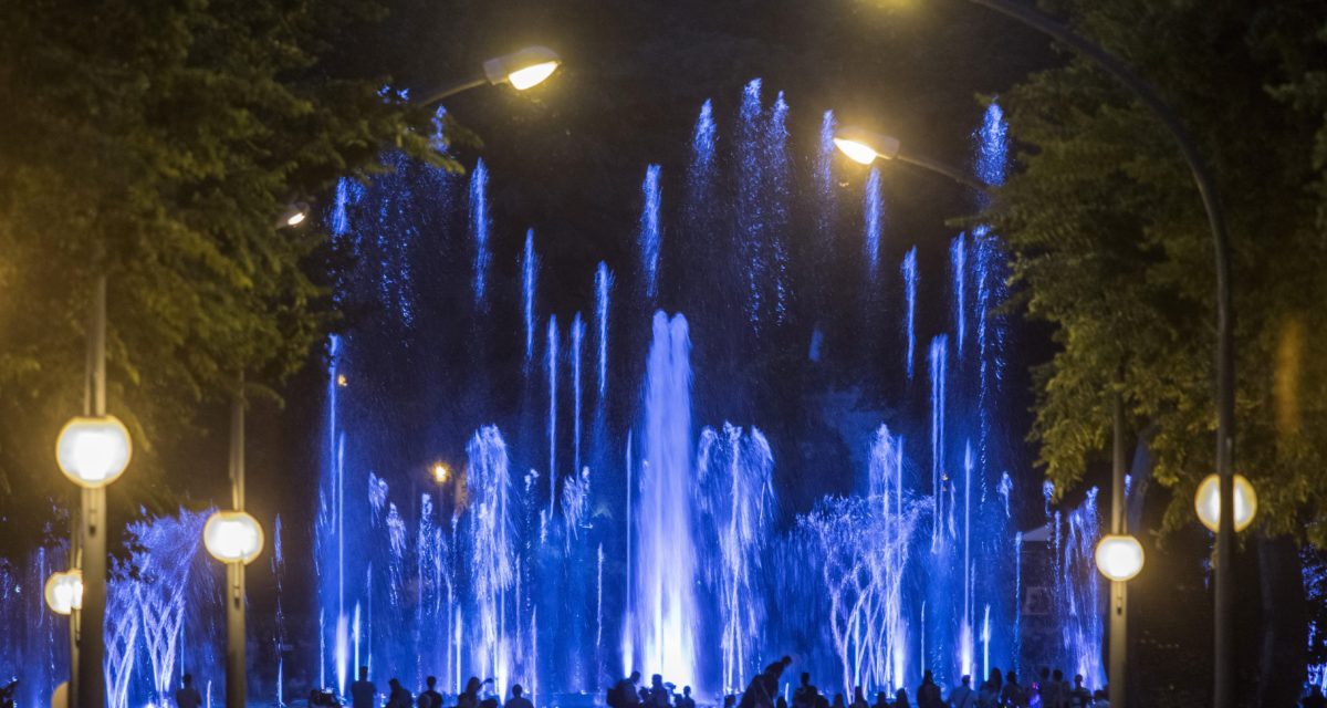 Szökőkút a Margit-szigeten