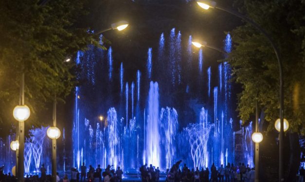 Szökőkút a Margit-szigeten