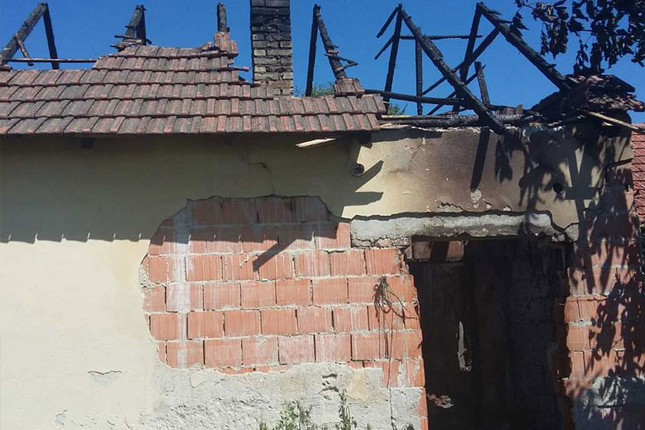 A királyhalmi Sors Nándor bennégett a házában