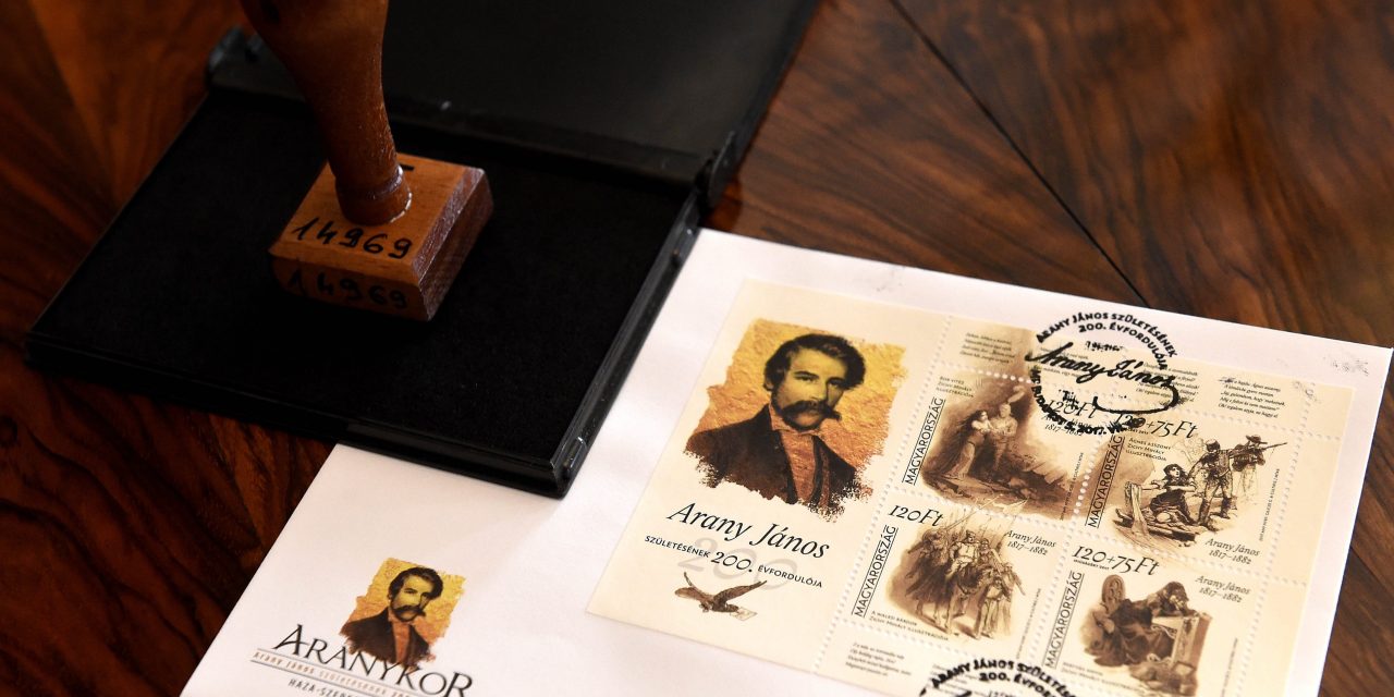 Bélyegekkel emlékeznek Arany Jánosra