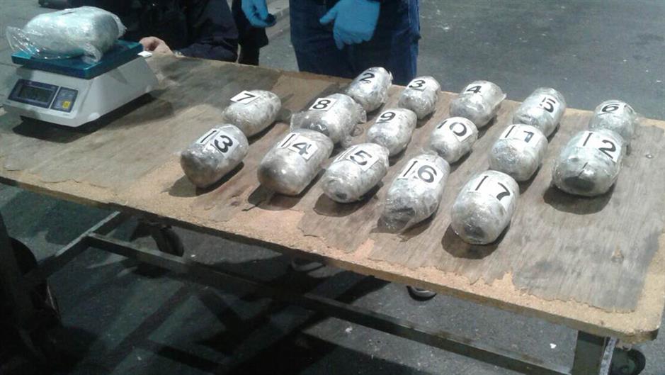 Húsz kilogramm marihuána egy rendőrnél