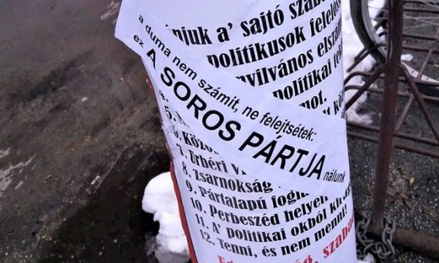 A Békemenet főszervezőjének szavaival válaszolt a Magyar Mozgalom a sorosozó plakátrongálóknak