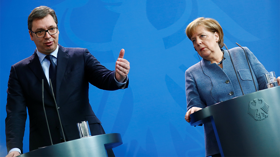 Vučić-Merkel találkozó április 13-án