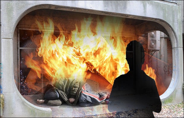 Hat hónap börtönre ítélték a hajléktalant felgyújtó kiskorú édesanyját