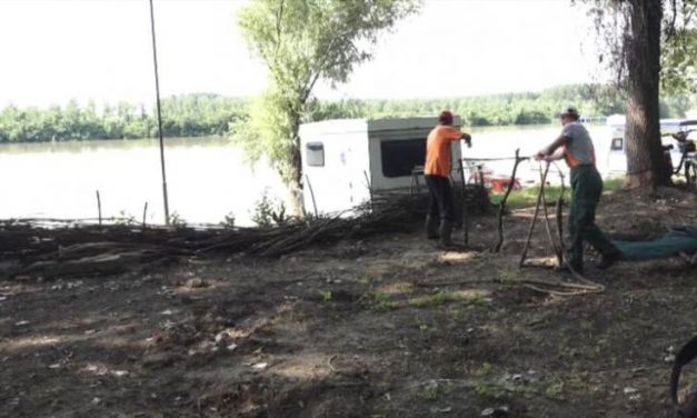 Felszámolták az illegális üdülőtelepet Óbecsénél