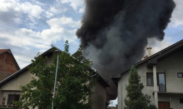 Hatalmas tűz Szávaszentdemeteren – VIDEÓVAL