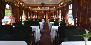 Az Orient Express Budapesten: a Côte D’Azur étkezőkocsi 1929-ből (Fotó: Szappanos Veronika)