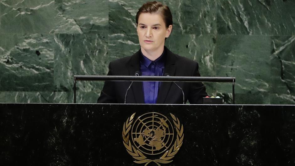 Ana Brnabić az ENSZ közgyűlésén: Igyekszünk becsukni Pandora szelencéjét