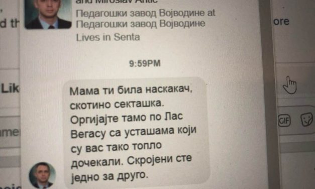 <span class="entry-title-primary">Amikor a zentai igazgatóhelyettes sérteget</span> <span class="entry-subtitle">A Tartományi Oktatási Intézet igazgatóhelyettesének alpári megnyilvánulása a Facebookon</span>