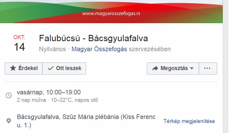 A Magyar Összefogás szervezi a nem létező falubúcsút, a nem létező plébánián, a nem létező utcában