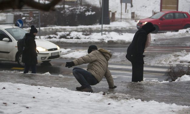 Narancssárga figyelmeztetés, ónos eső jön