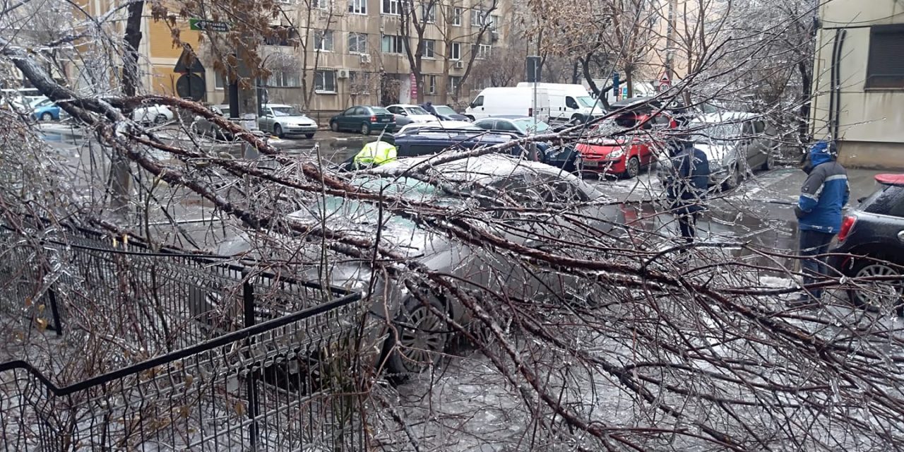 Fákat és villanyvezetékeket szakított le, közlekedési gondokat okozott az ónos eső Romániában