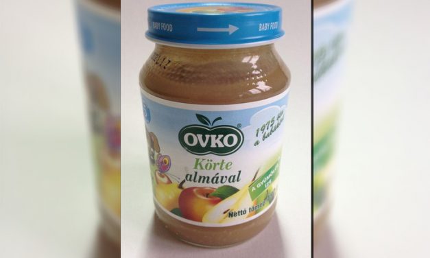 Műanyagot találtak egy bébiételben Magyarországon