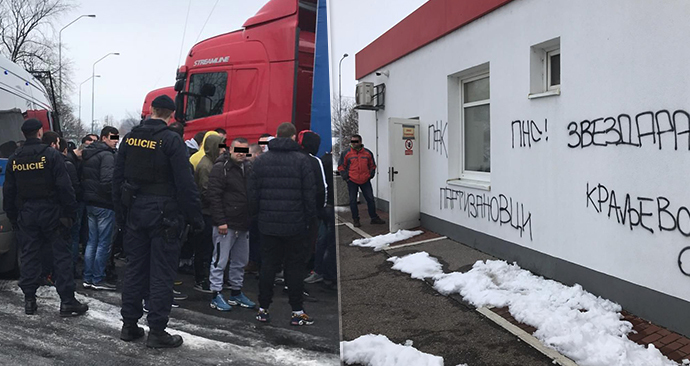 Szerb szurkolók ezerkétszáz euró értékben loptak italt és plüssállatokat