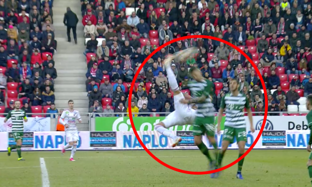 Álombemutatkozás: Ollózva lőtt győztes gólt a Fradi ellen a 90+3. percben (VIDEÓ)