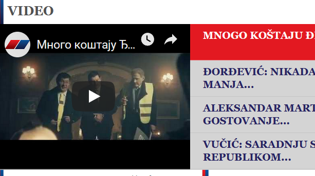 A tüntetőket és az ellenzéket gúnyolja ki videóklipjében a Szerb Haladó Párt