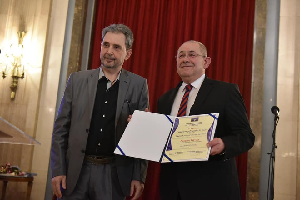 Pásztor István Legeurópaibb Díjat kapott
