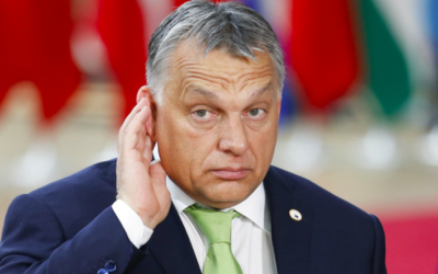 Orbán Viktor a mosdóba ment, nem kávézni
