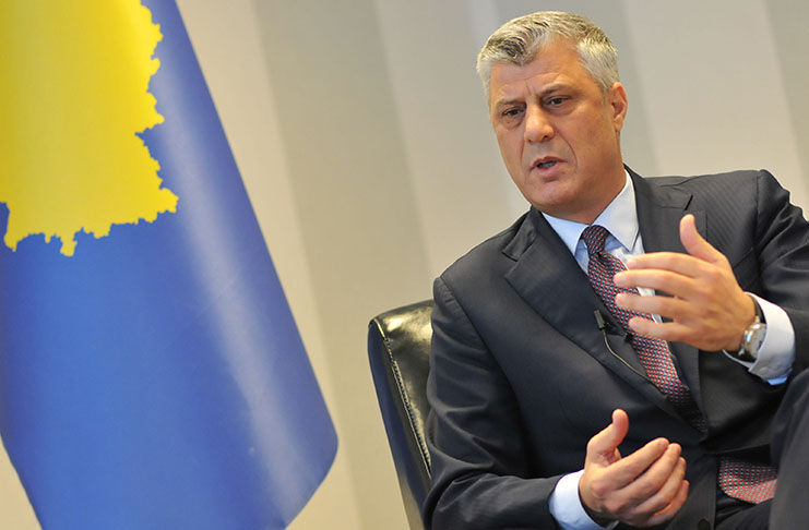 Thaçi: Ideje megszüntetni a Koszovó és Albánia közötti határokat