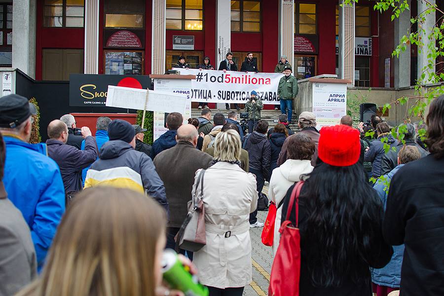 Szabadka: Pénteken koncert és tüntetés a Jadran előtt