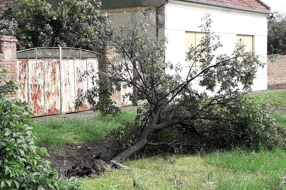 Mindent tönkretett a vihar a bánáti Basahídon (Fotók)