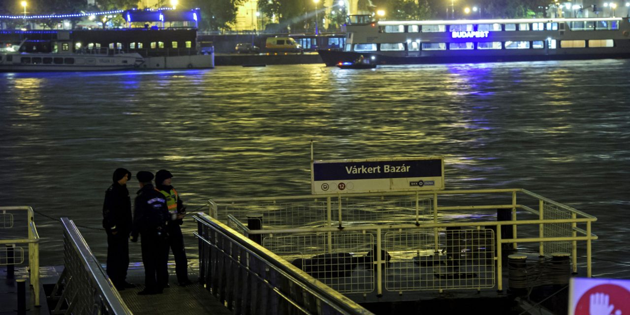 Videón a budapesti hajóbaleset