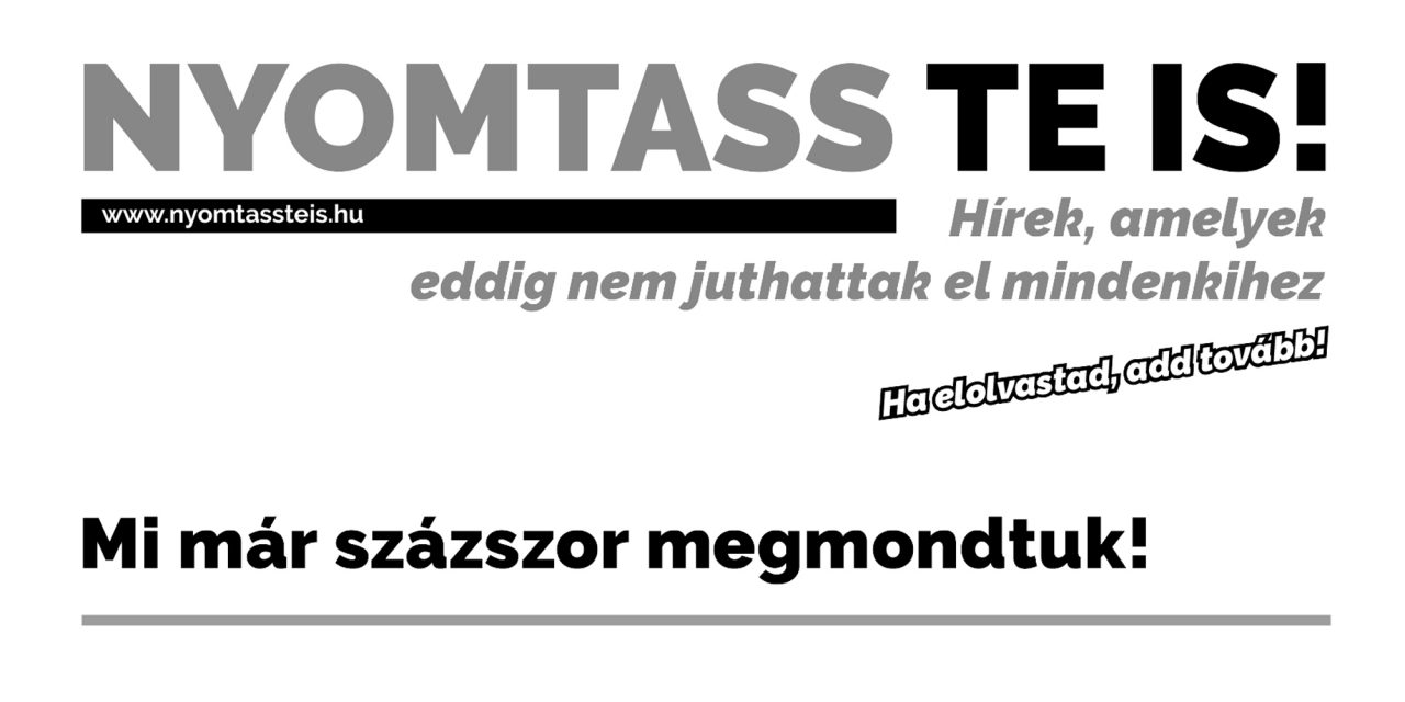 <span class="entry-title-primary">Nyomtass te is!</span> <span class="entry-subtitle">Szamizdattal a mindent beterítő kormánypropaganda ellen</span>