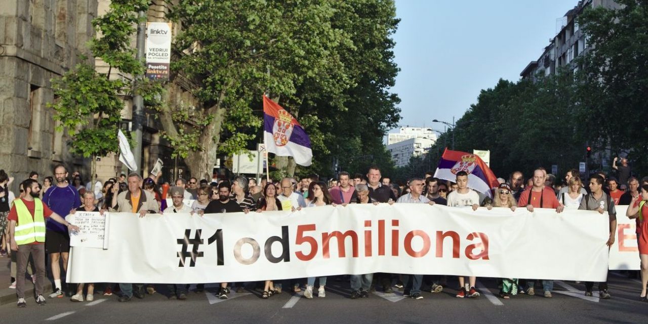 Egy az ötmillióból: Szombaton Szerbia szerte tüntettek