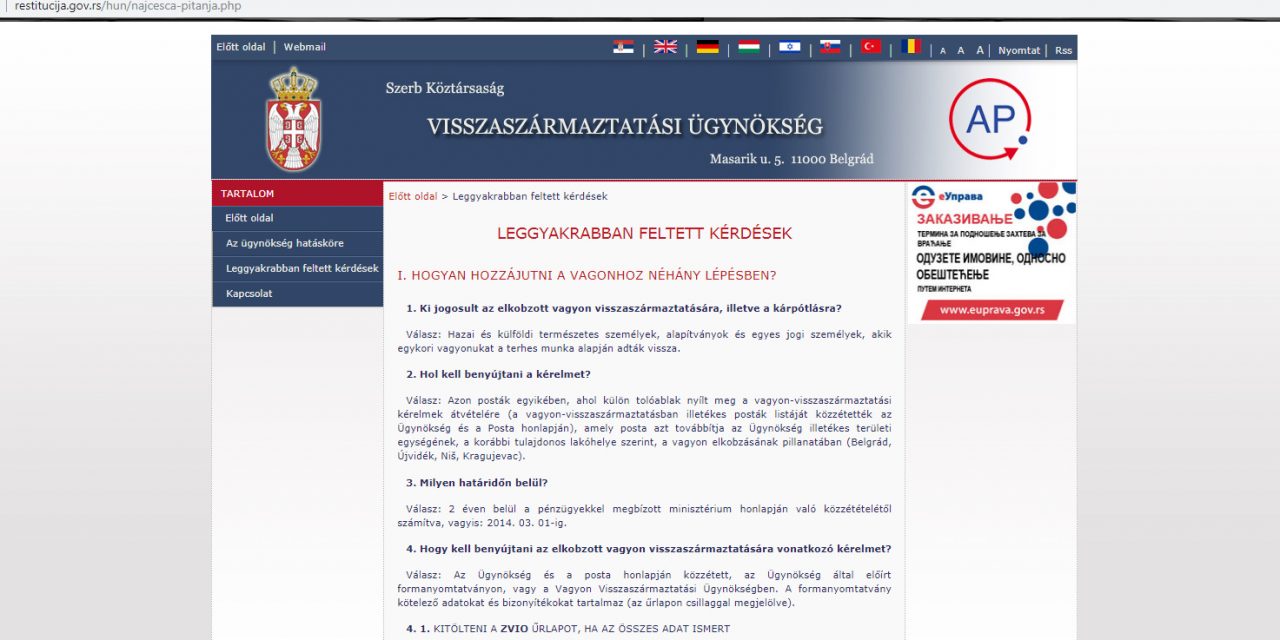 Mintegy kilencszáz vállalatot szeretnének visszakapni az államtól a korábbi tulajdonosok