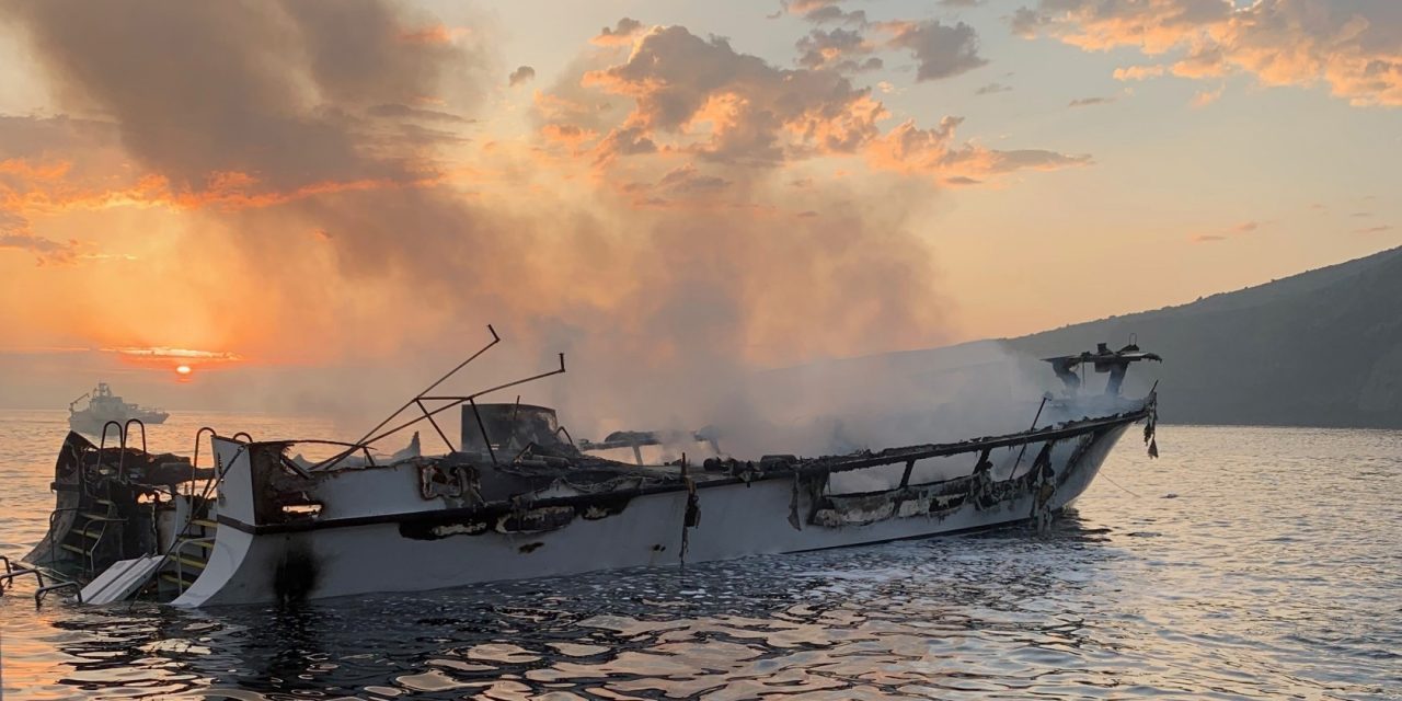 Megtalálták a Dél-Kalifornia partjainál leégett hajó több utasának holttestét