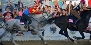 A zobnaticai Dejan Davidović negyedik helyen ért célba Szerbia színeiben. Nemzeti Vágta, 2019, Budapest (Fotó: Szappanos Veronika, SZMSZ)