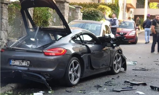 Fényes nappal bombát dobtak egy autóra