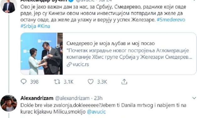 „Nem állt szándékomban Vučić gyerekeit megfenyegetni”