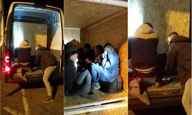 Faládában kuporgott a kilenc menekült