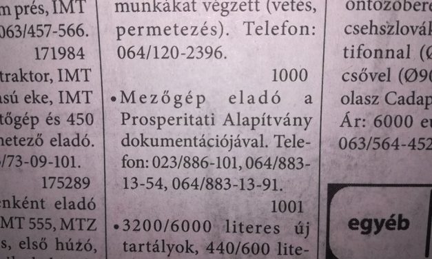 A Prosperitati megtette a megfelelő jogi lépéseket, és várja a bocsánatkérést