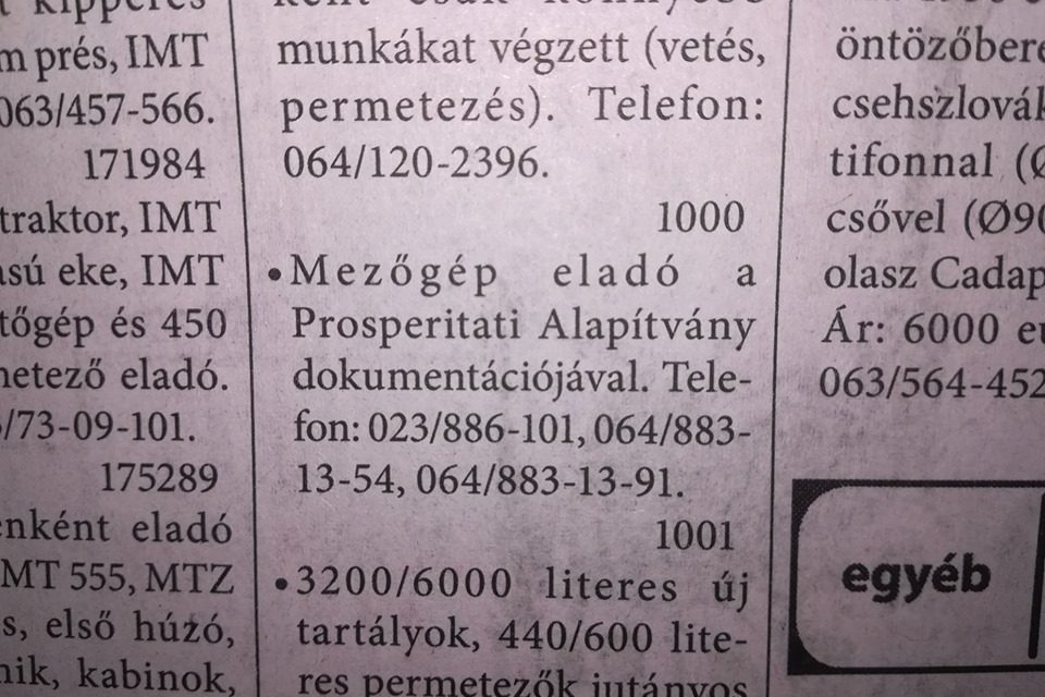 A Prosperitati megtette a megfelelő jogi lépéseket, és várja a bocsánatkérést