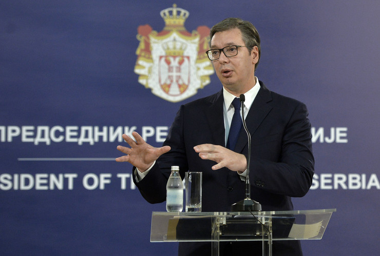 Vučić: Az újságírói kérdés nem volt hatással az egészségemre