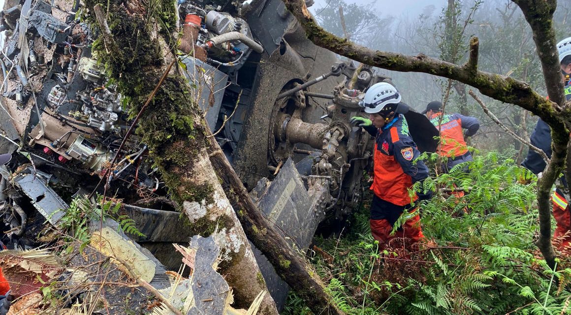 Lezuhant a tajvani vezérkari főnök helikoptere, nyolcan haltak meg
