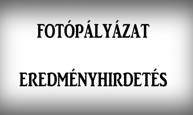 Fotópályázatunk eredményei