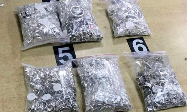 Egy zombori férfi mosóporos zacskókban próbált meg 8,5 kiló ezüstöt átcsempészni a határon (fotók)