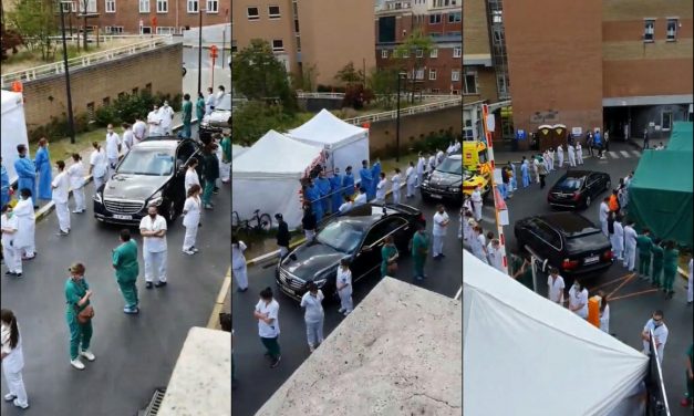Hátat fordítottak a miniszterelnöknek egy brüsszeli kórház dolgozói (videó)