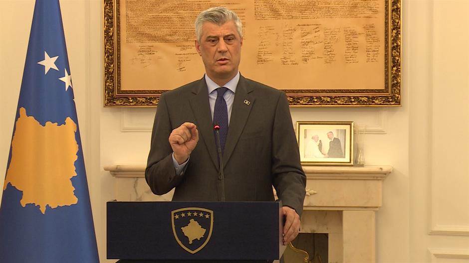 Hashim Thaçi visszavonul