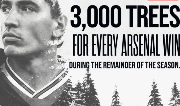 Minden győzelem után háromezer fát ültettet az Arsenal védője