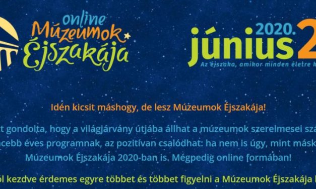 Idén online rendezik meg a Múzeumok éjszakáját