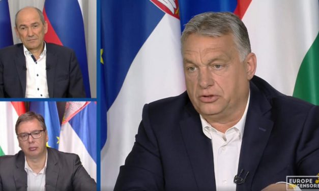 Közös online konferencián vett részt Orbán, Vučić és Janša