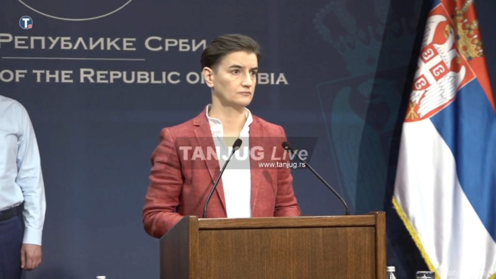 Brnabić: A kormány nem riad vissza a legszigorúbb intézkedések bevezetésétől sem